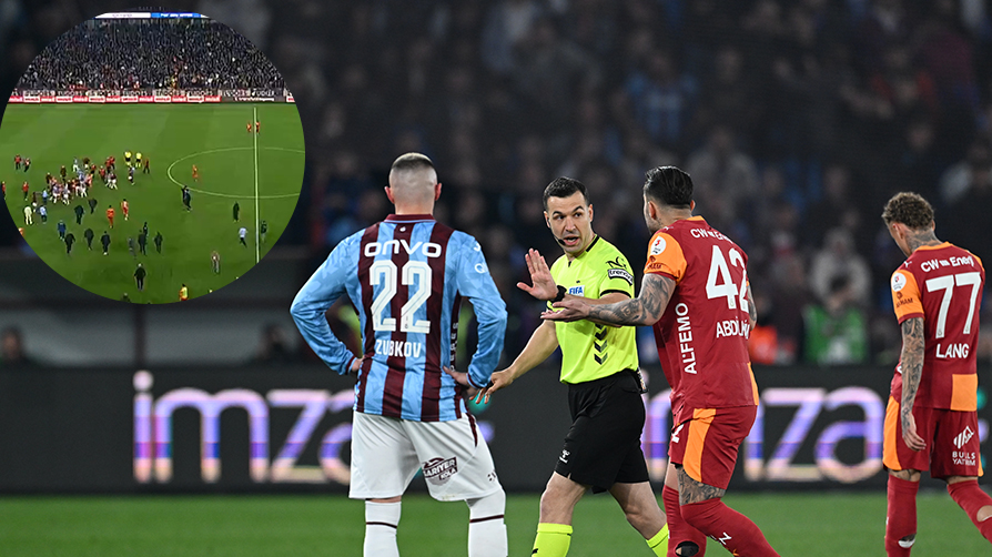 Maç bitti, gerginlik başladı! İşte o görüntüler...