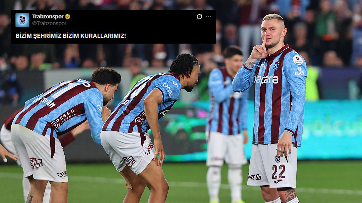 Trabzonspor'dan derbi sonrası paylaşımlar