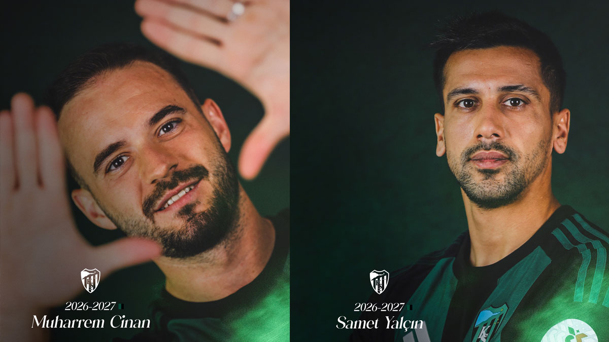 Kocaelispor, Muharrem Cinan ile Samet Yalçın'ın sözleşmelerini uzattı