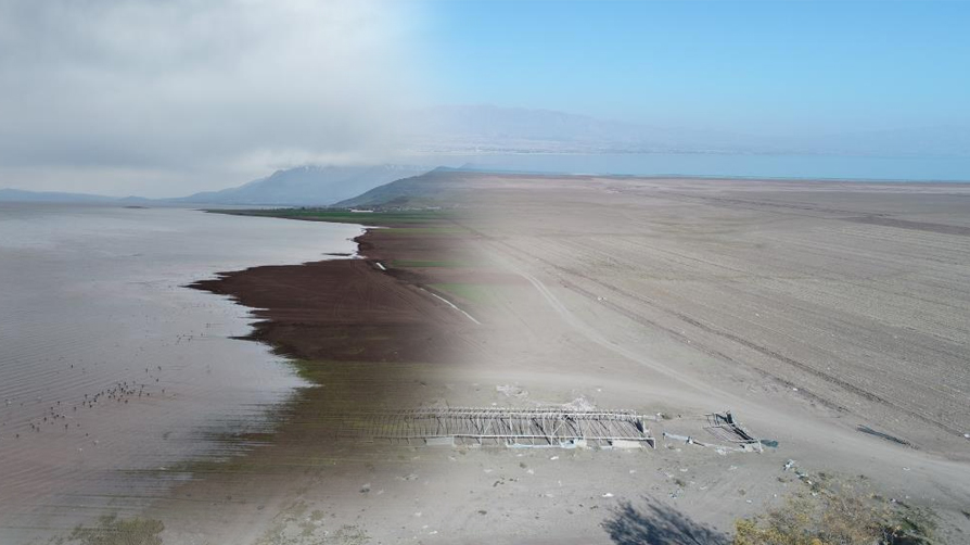 7 yıl sonra aynı nokta, bambaşka manzara! Kuraklık gitti, su bastı