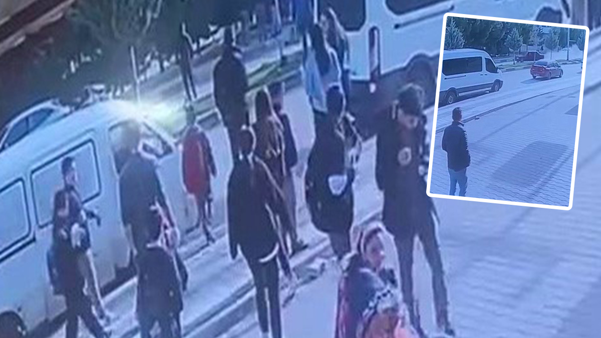 Kaldırımdaki 2 öğrenciyi ezdi geçti! Cani sürücünün kaçışı kamerada