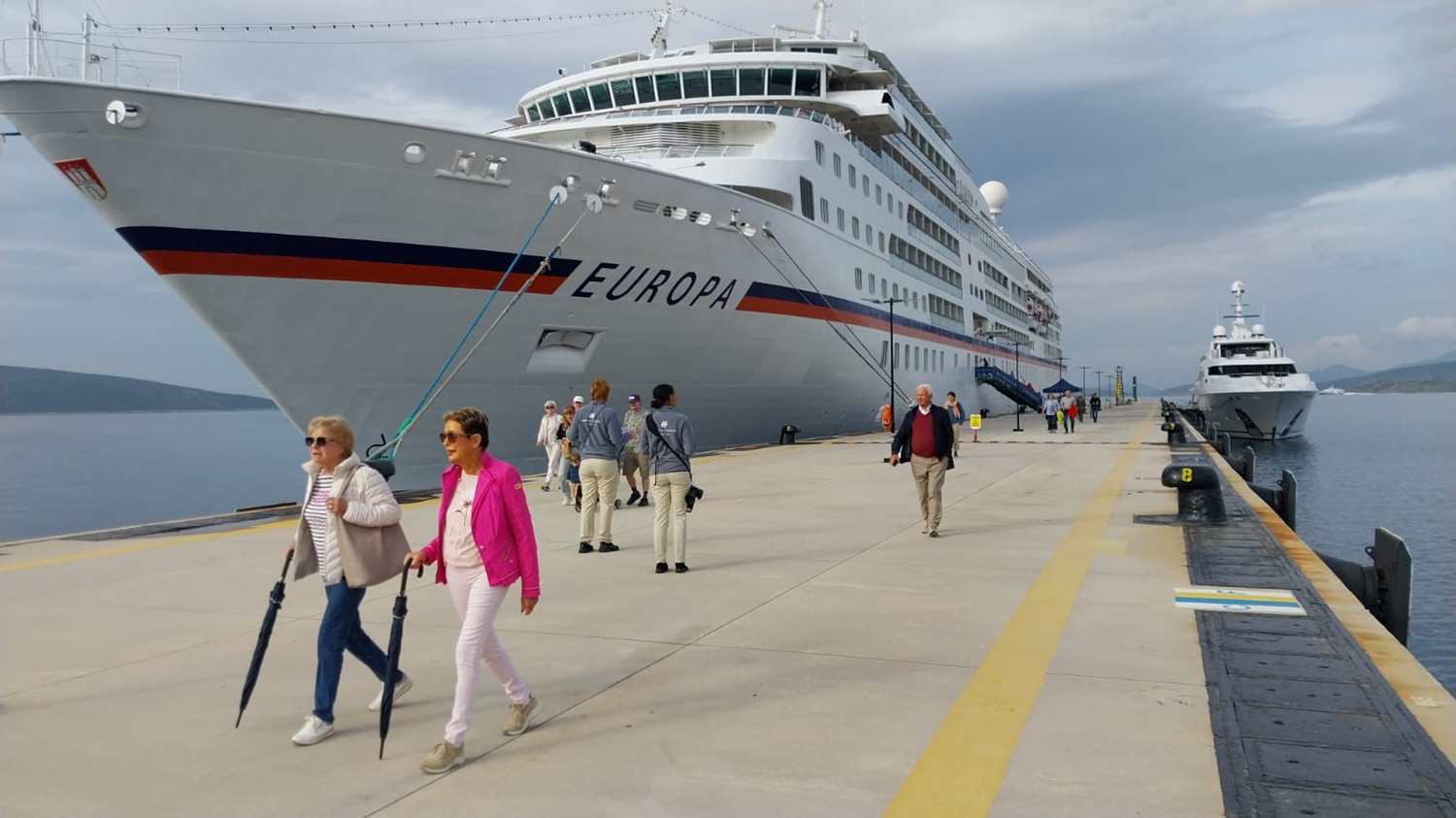 Bodrum'a turist akını: Kruvaziyerle 357 turist geldi