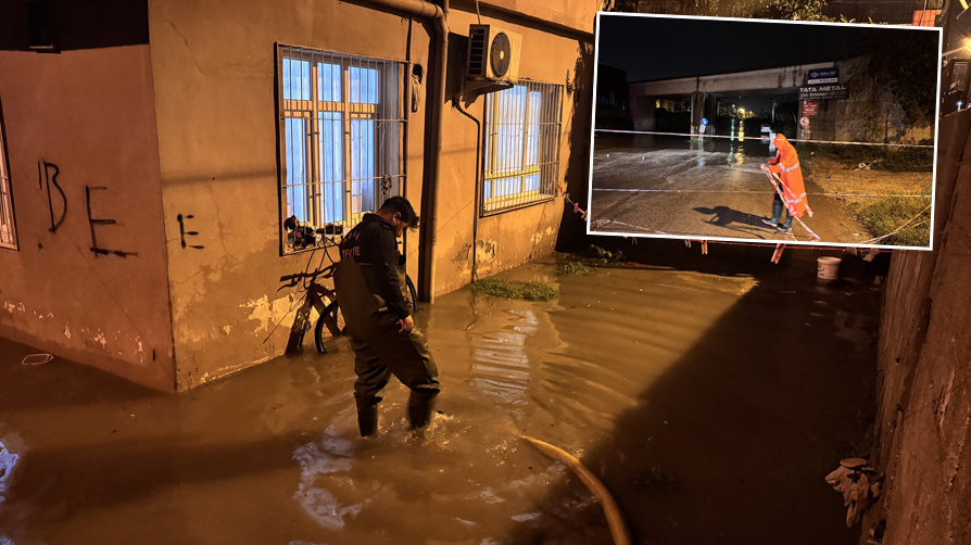 Adana'da sağanak kabusu! Yollar göle döndü, evleri su bastı