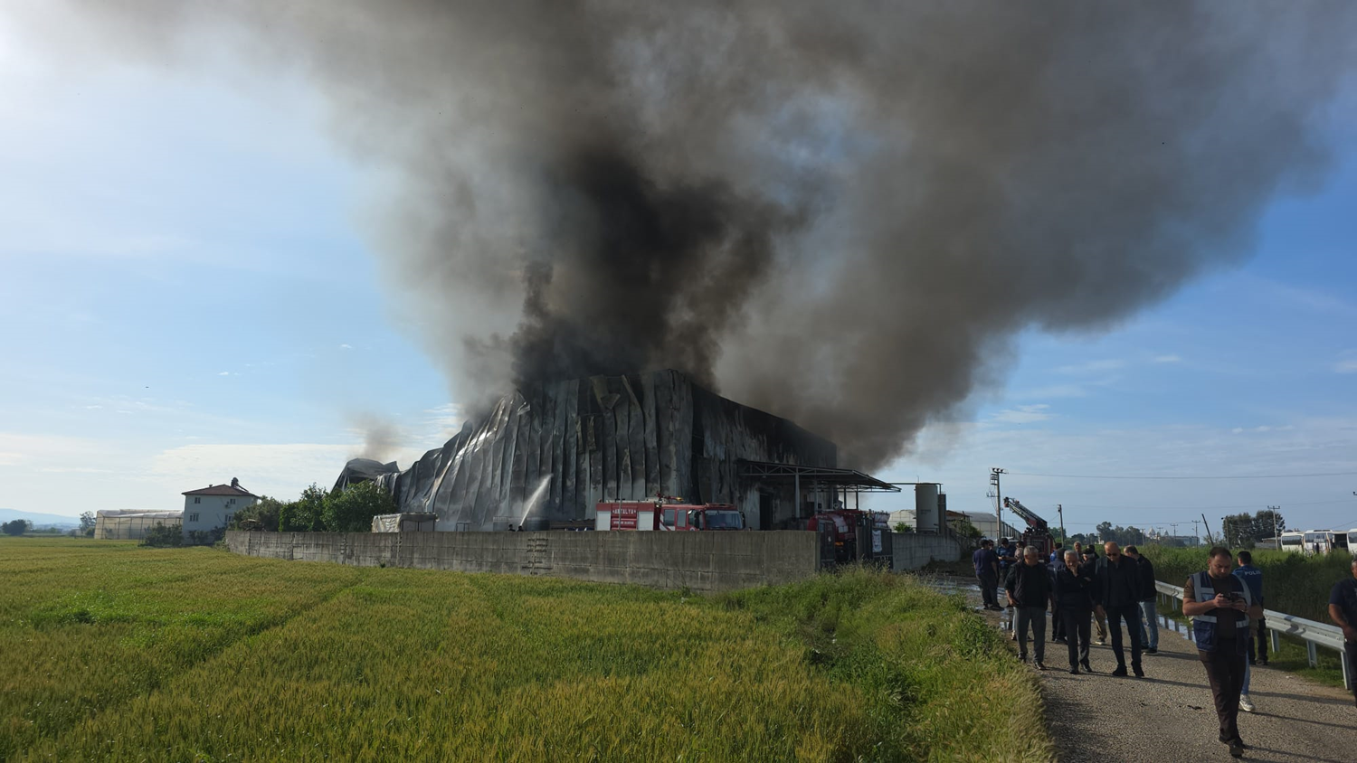Cips fabrikası küle döndü: Antalya'da korkutan yangın