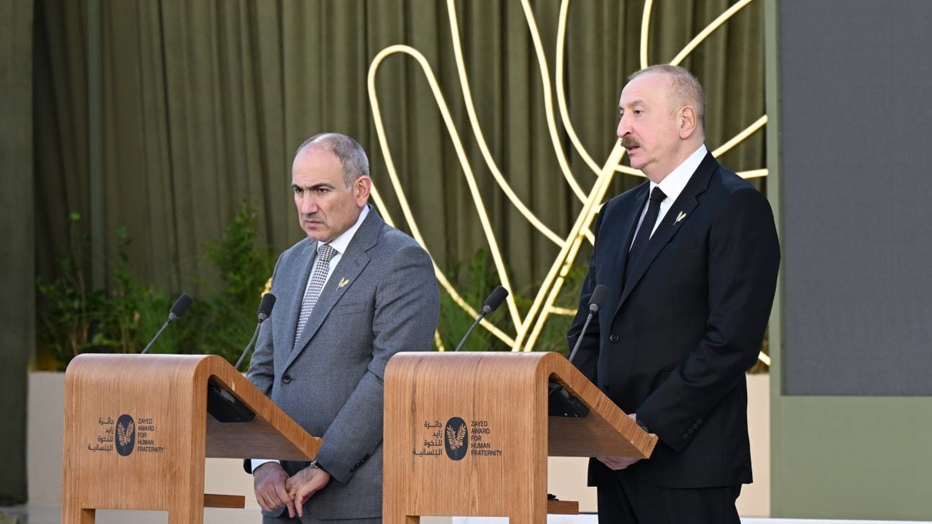 Gerilimi azaltma çabaları sonuç verdi... Aliyev ile Paşinyan'a Barış ve Uzlaşma Ödülü