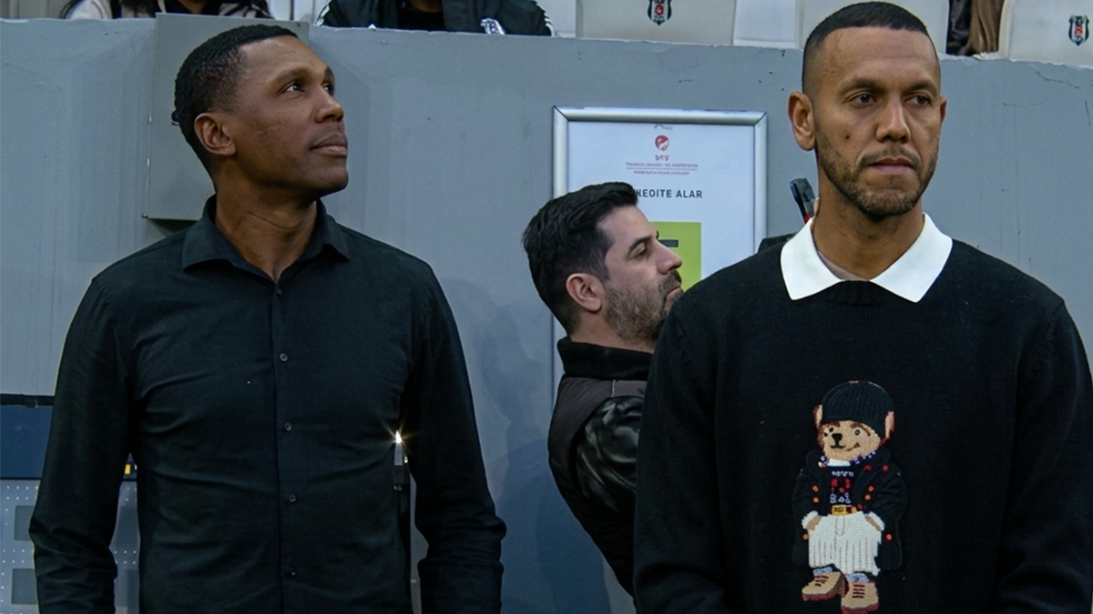 Marcelo ve Josef De Souza, Beşiktaş - Karagümrük maçı için stadyumda