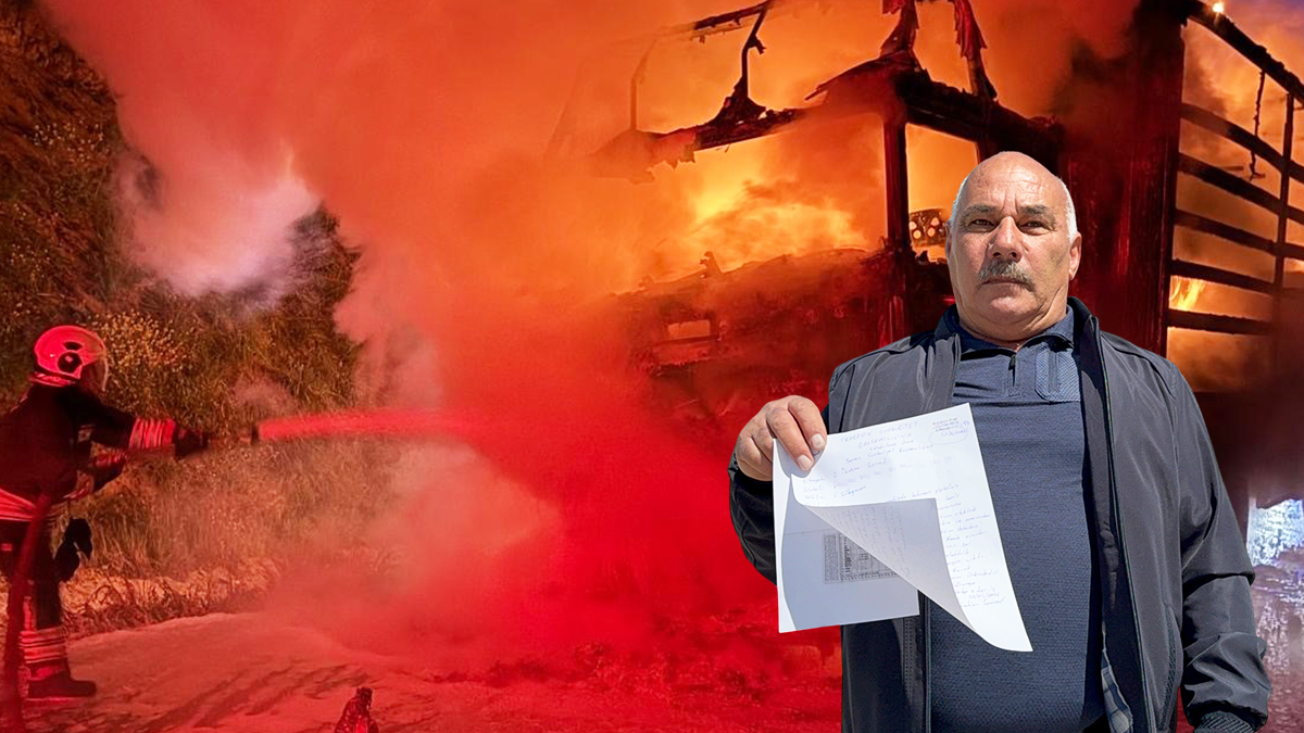 Alev topuna dönen tırdan canını zor kurtardı! Tamirci hakkında şikayetçi oldu