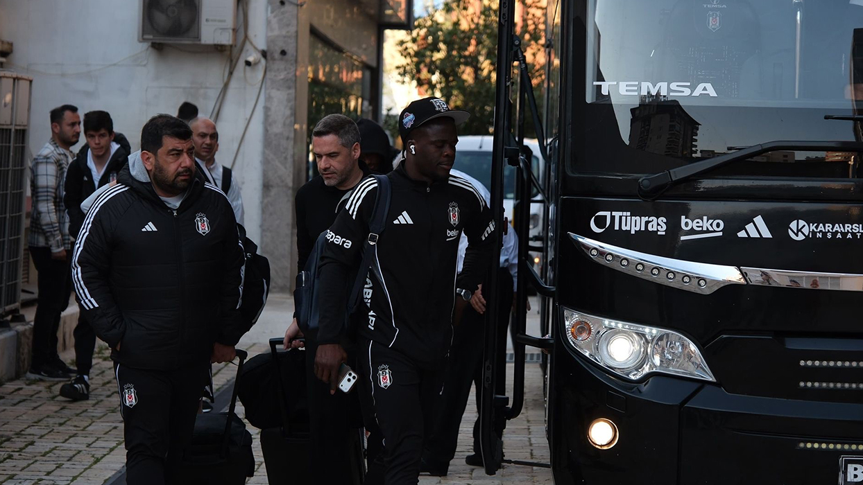 Beşiktaş kafilesi Gaziantep'e ulaştı