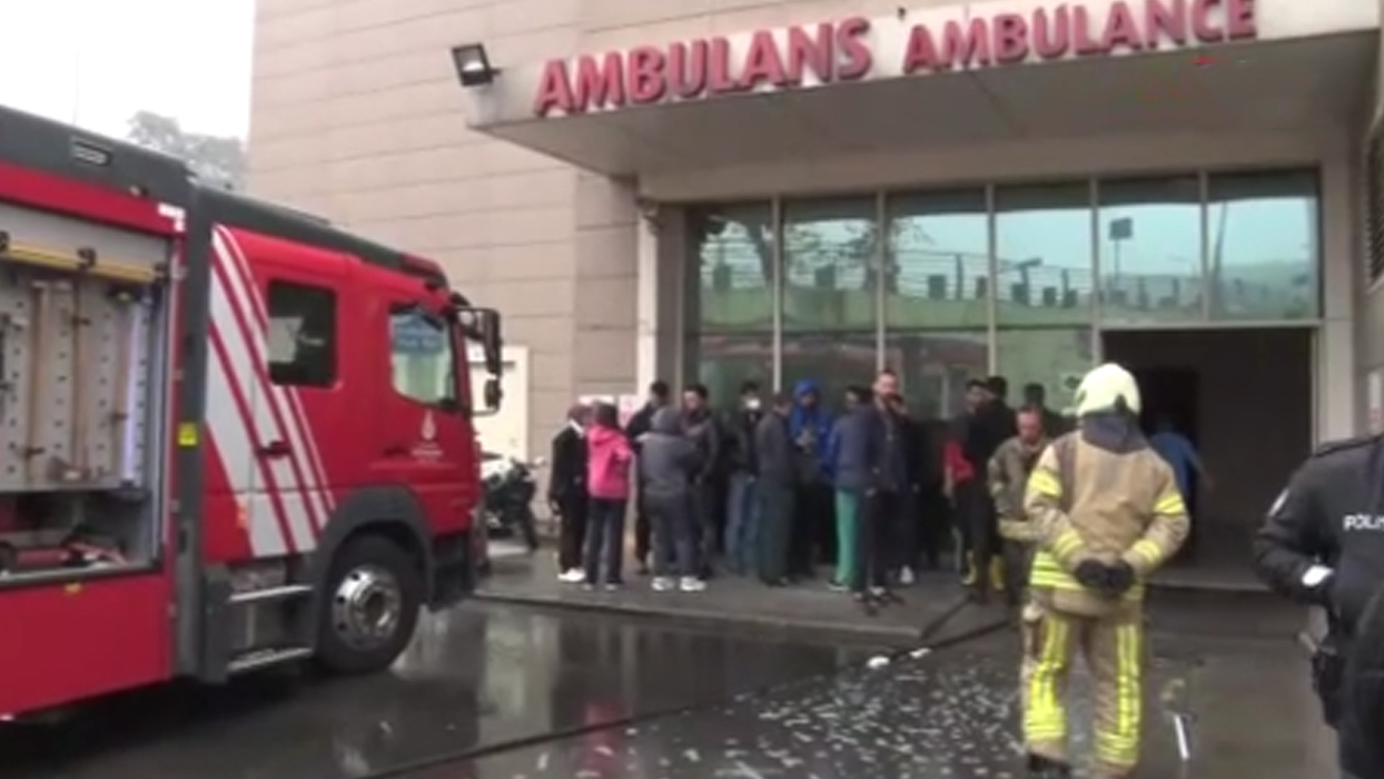 İstanbul'da hastane yangını