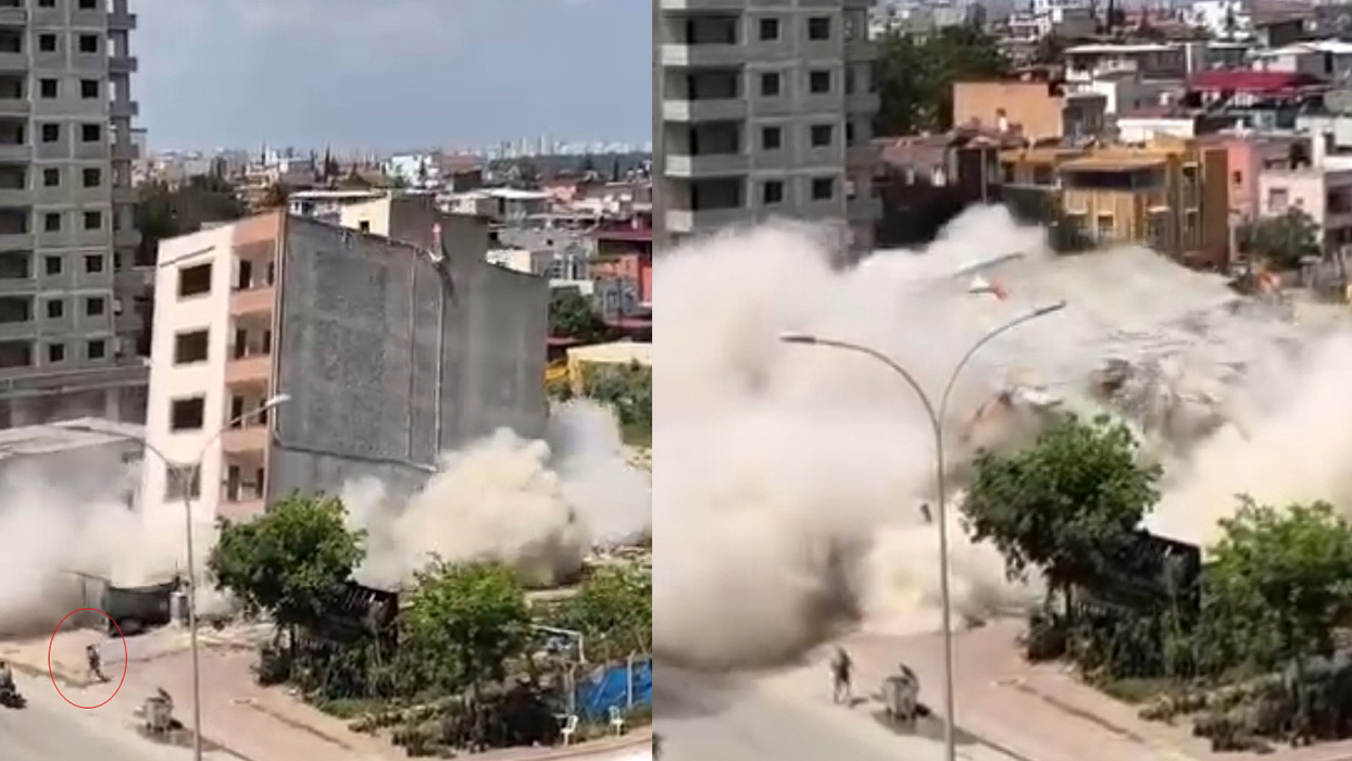 Adana'da faciaya ramak kala: Yıkılan binadan kaçarak kurtuldu