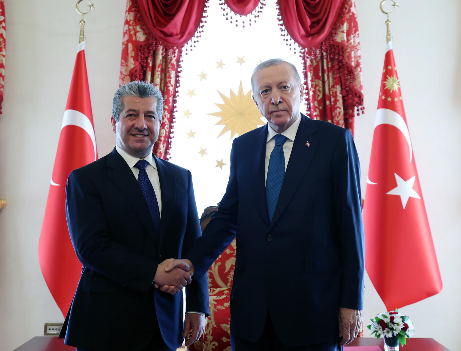 Cumhurbaşkanı Erdoğan, IKBY Başbakanı Barzani'yi kabul etti
