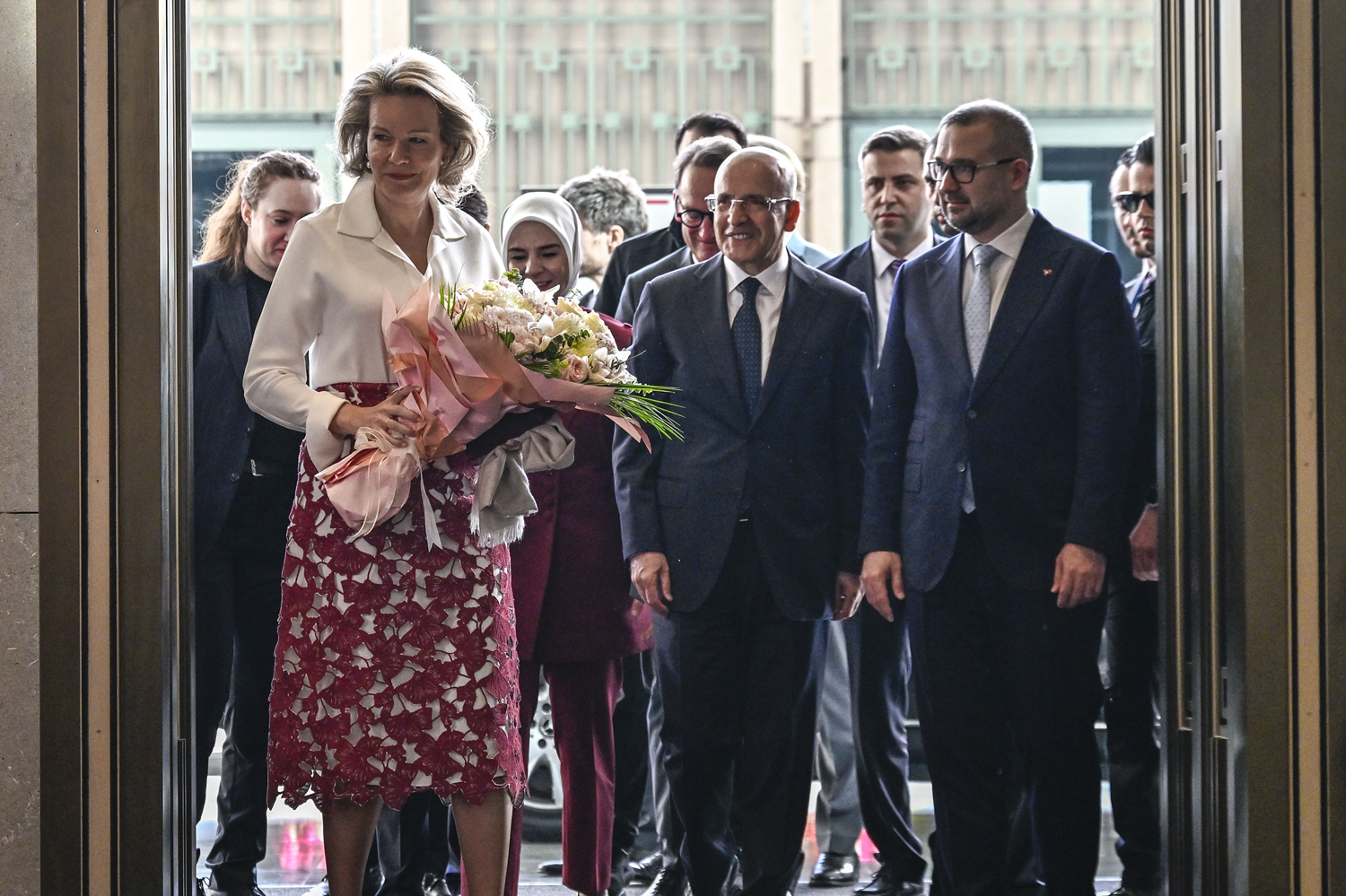 Belçika Kraliçesi Mathilde'den TCMB İstanbul Finans Merkezi Yerleşkesi'ne ziyaret