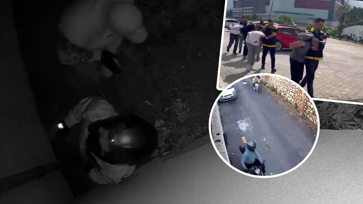 Tırmanarak girdikleri araba anahtarı çaldılar: O anlar saniye saniye kameraya yansıdı
