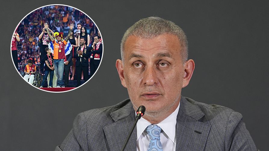 Galatasaray kutlamalarında dikkat çeken detay! TFF yer almadı...
