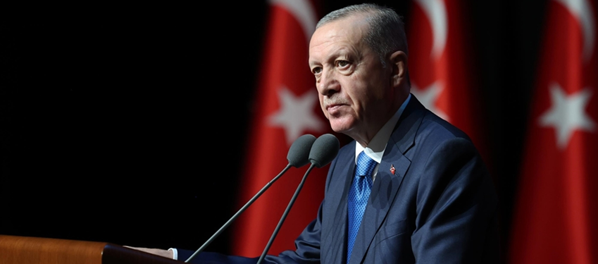 Cumhurbaşkanı Erdoğan açıklamalarda bulunuyor