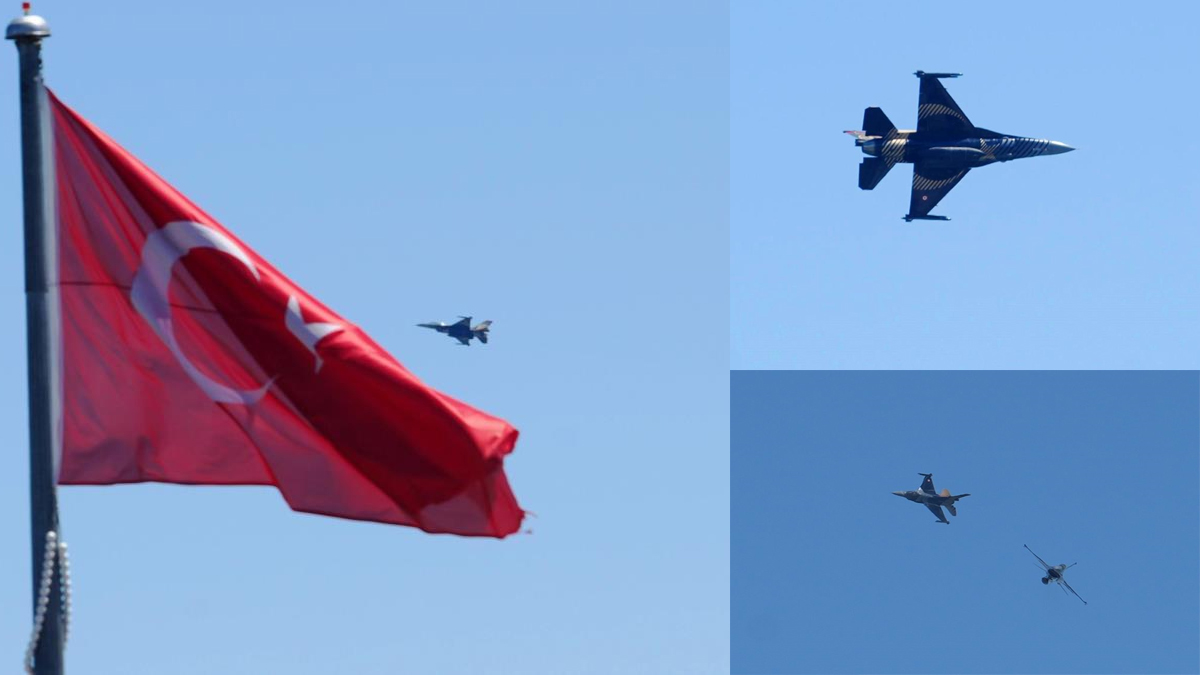 SOLOTÜRK'ten Samsun'da çevre tanıma uçuşu! Vatandaşlar sahile ve yüksek kesimlere akın etti