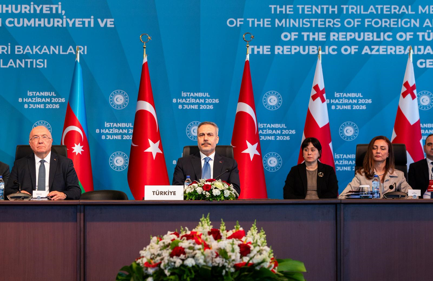 Aile fotoğrafı çekildi! Türkiye-Azerbaycan-Gürcistan Üçlü To