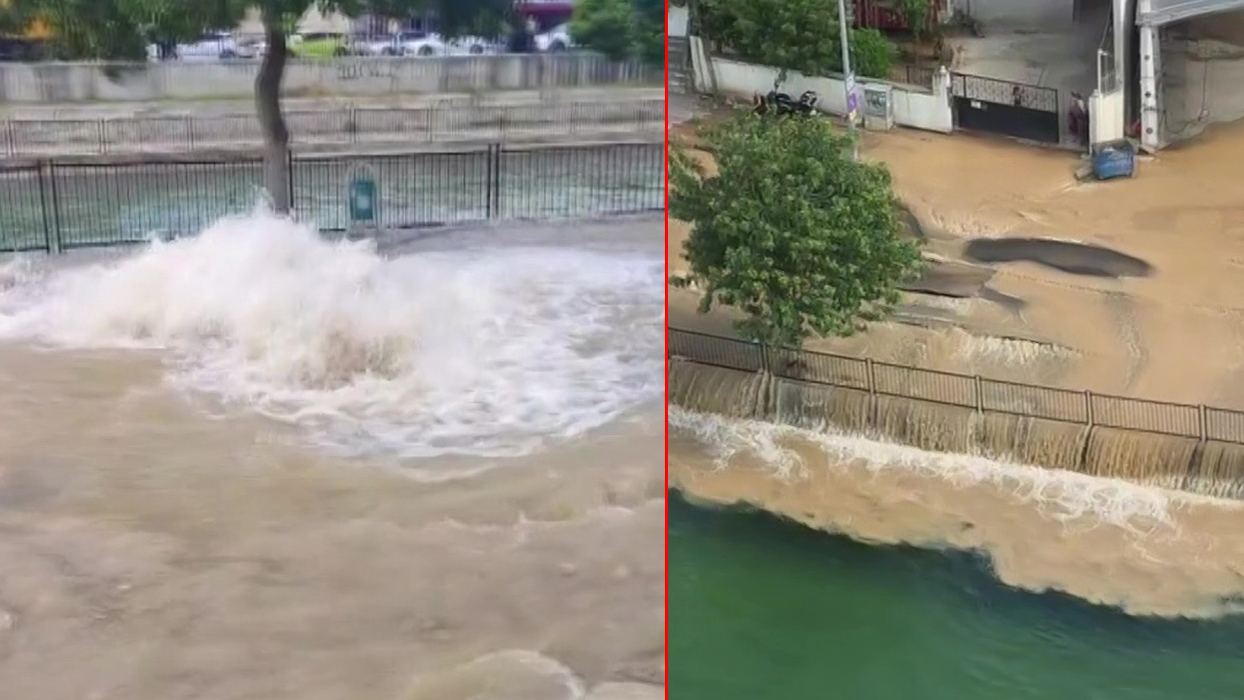 Tonlarca su boşa aktı! Adana'da cadde ve sokaklar 