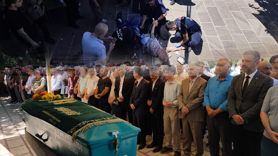 Aynı okulda görev yaptılar! Cenaze namazında üzücü