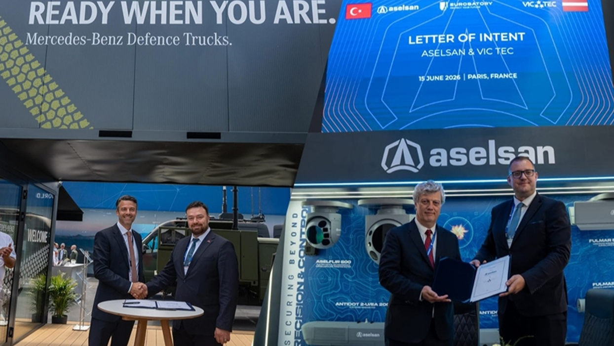 ASELSAN standı EUROSATORY 2026 fuarında