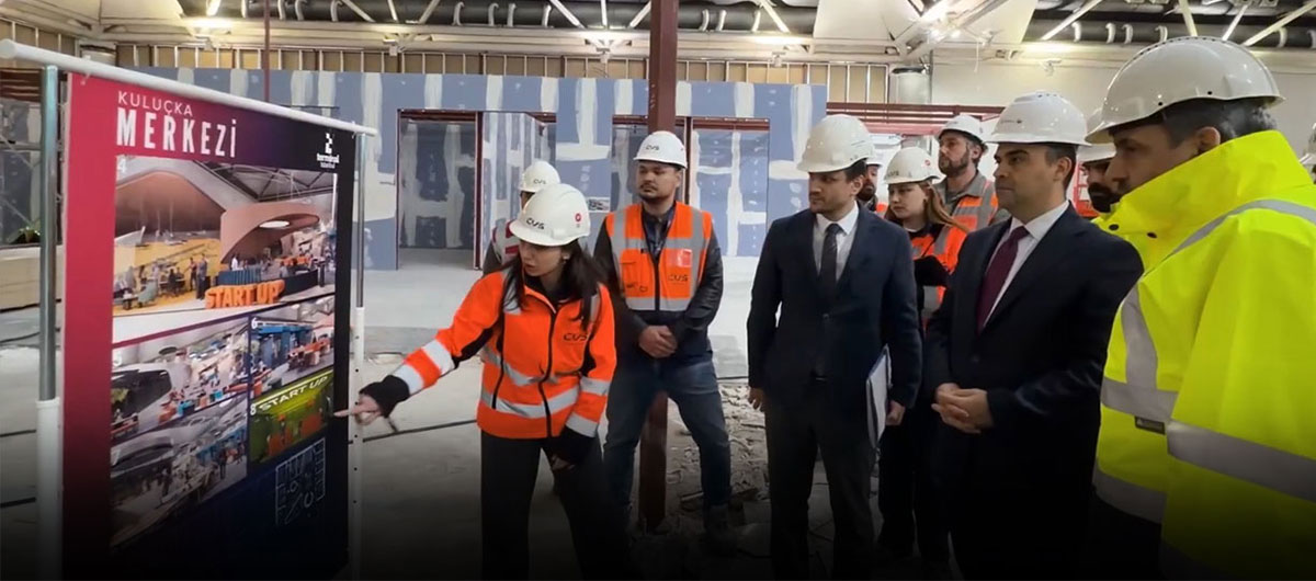 Atatürk Havalimanı'nda yapımı süren Terminal İstanbul projesinin dış görünümü.