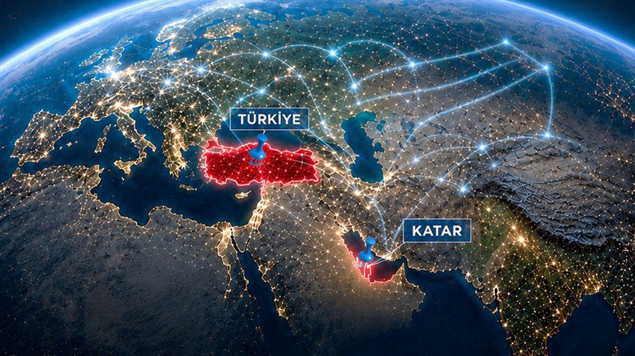 Türkiye'nin yeni nesil Türksat-Biruni uydusunun uzaydaki konumu.
